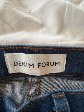 Denim Forum Women's Dark Blue Denim Jeans - Classic Wash